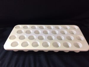 Magenta test tube tray